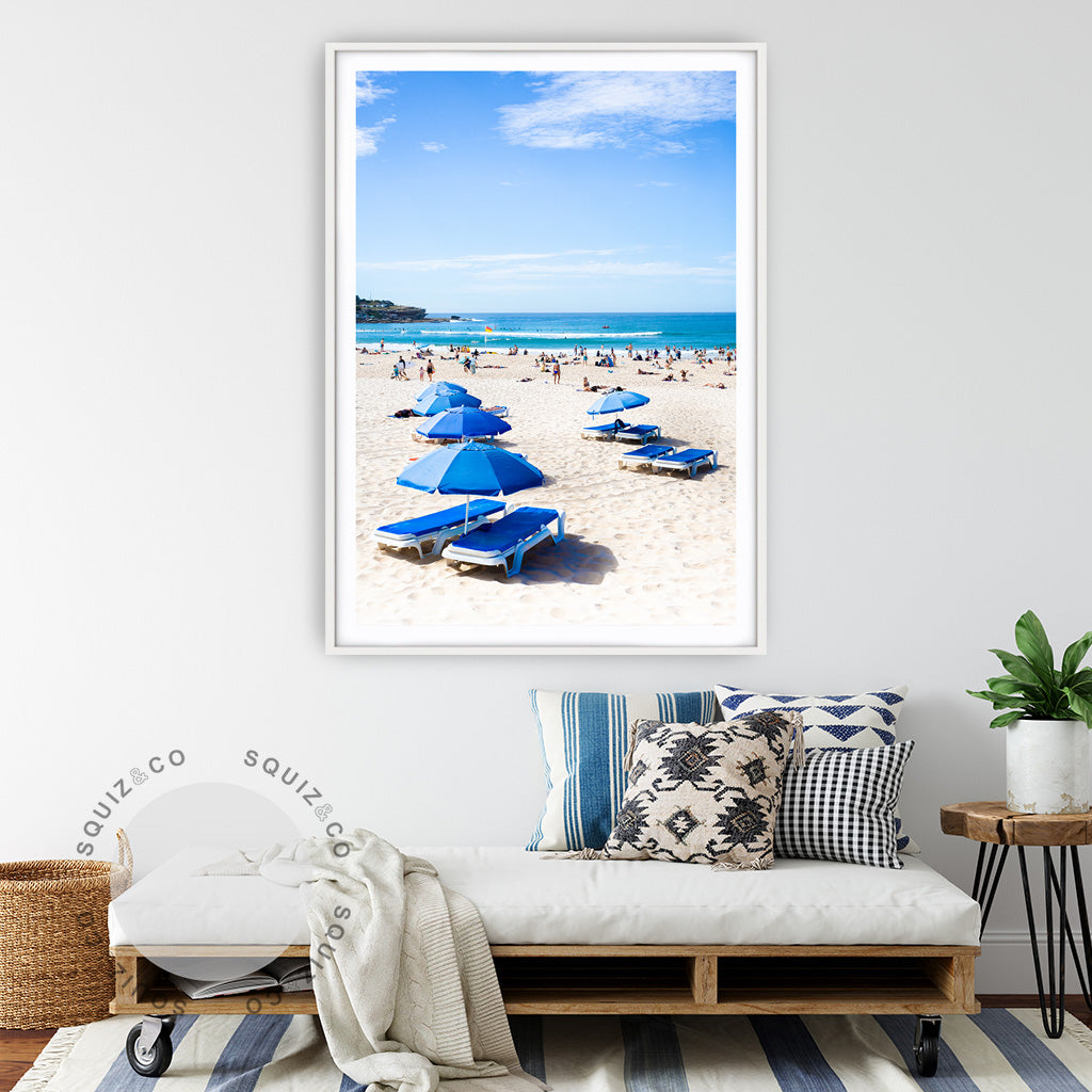 Bondi Beach Umbrellas by Nancy Louise | Photo Print