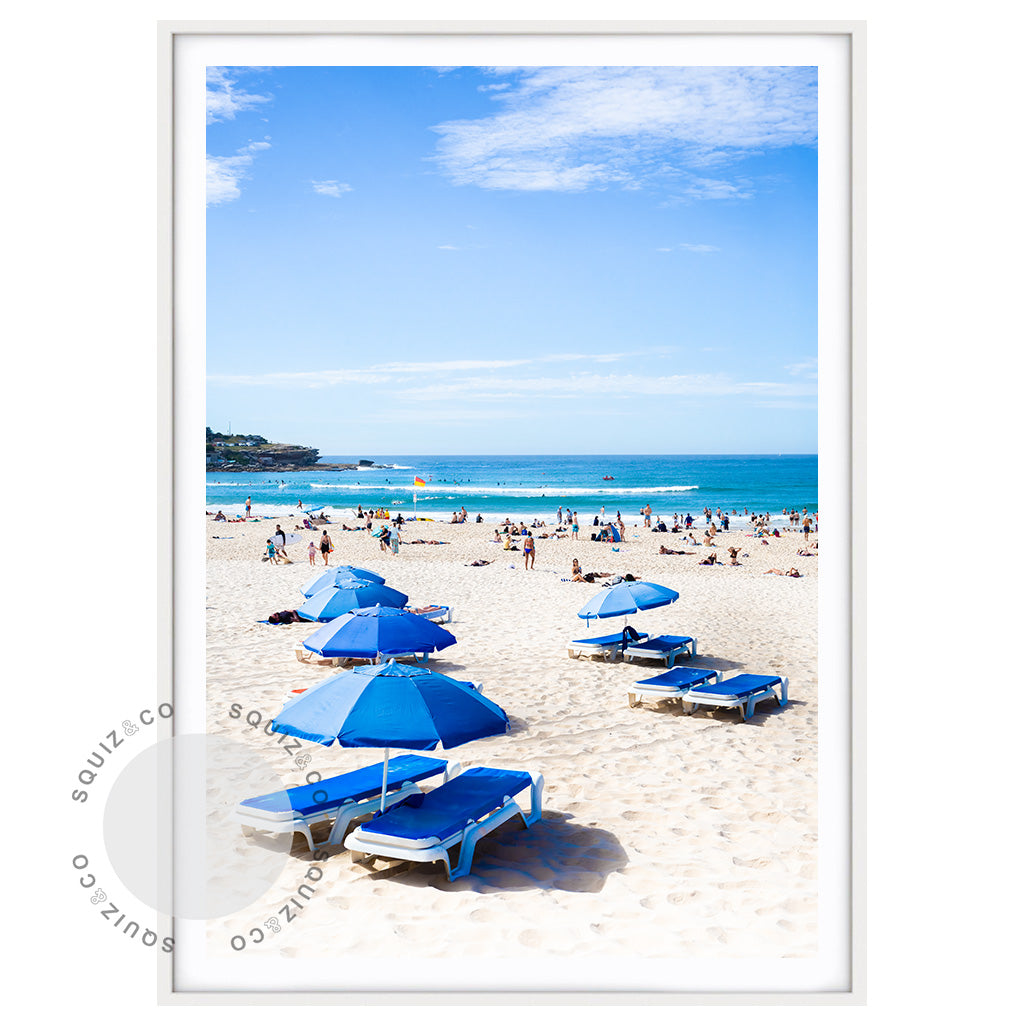 Bondi Beach Umbrellas by Nancy Louise | Photo Print
