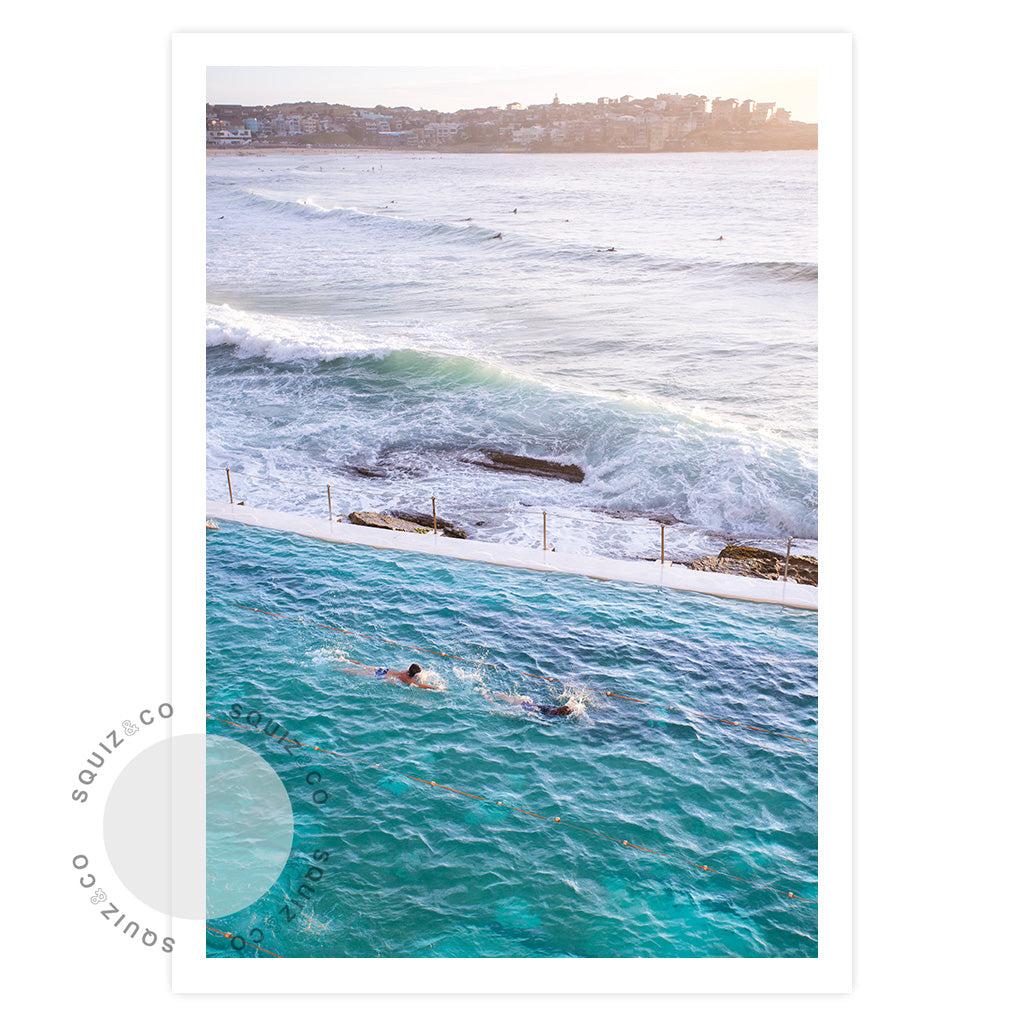 Early Morning Bondi Swim by Nancy Louise | Photo Print